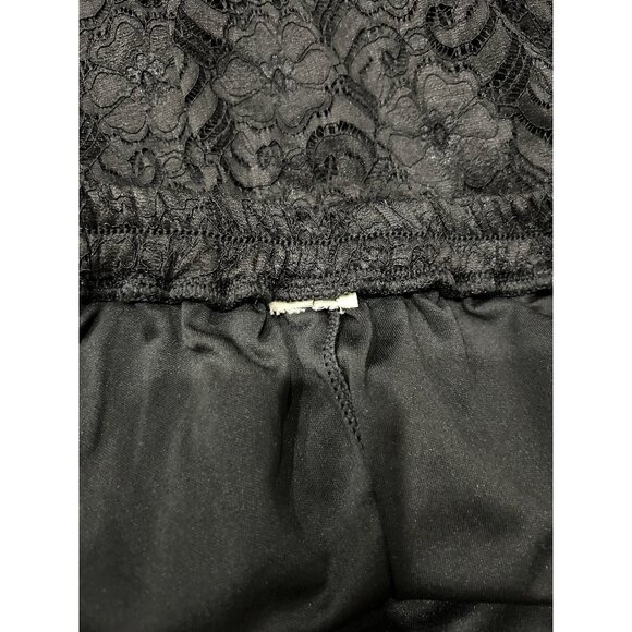 Black Lace Tiered Maxi Skirt Elastic Waistband Whimsygoth Fairycore - Picture 6 of 9